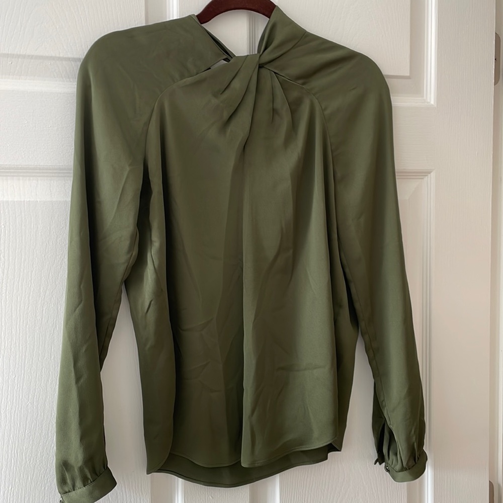 Olive Green Banana Republic Blouse